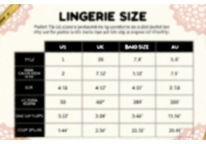 Guide to Lingerie Size Conversion Between Brands