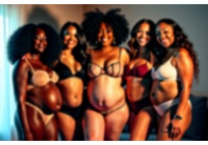 Lingerie Models Embracing Natural Body Forms
