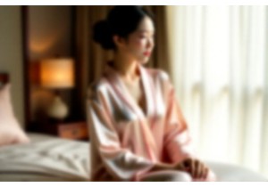 Oriental Aesthetic Sleep Sets With Matching Robes and Slips