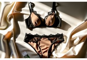 Upcycled lace and regenerated nylon elevating sustainable luxury lingerie