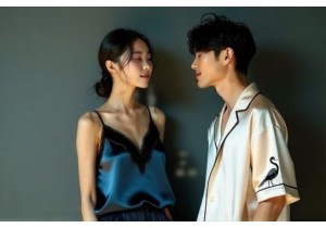 Couples Matching Silk Loungewear Sets Rooted in Ming Dyna...