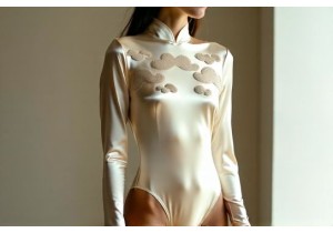 Silk Bodysuits With Invisible Seams and Embroidered Cloud...